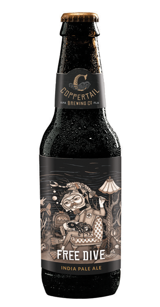 Coppertail Brewing Free Dive Ipa Bottle Team Cone