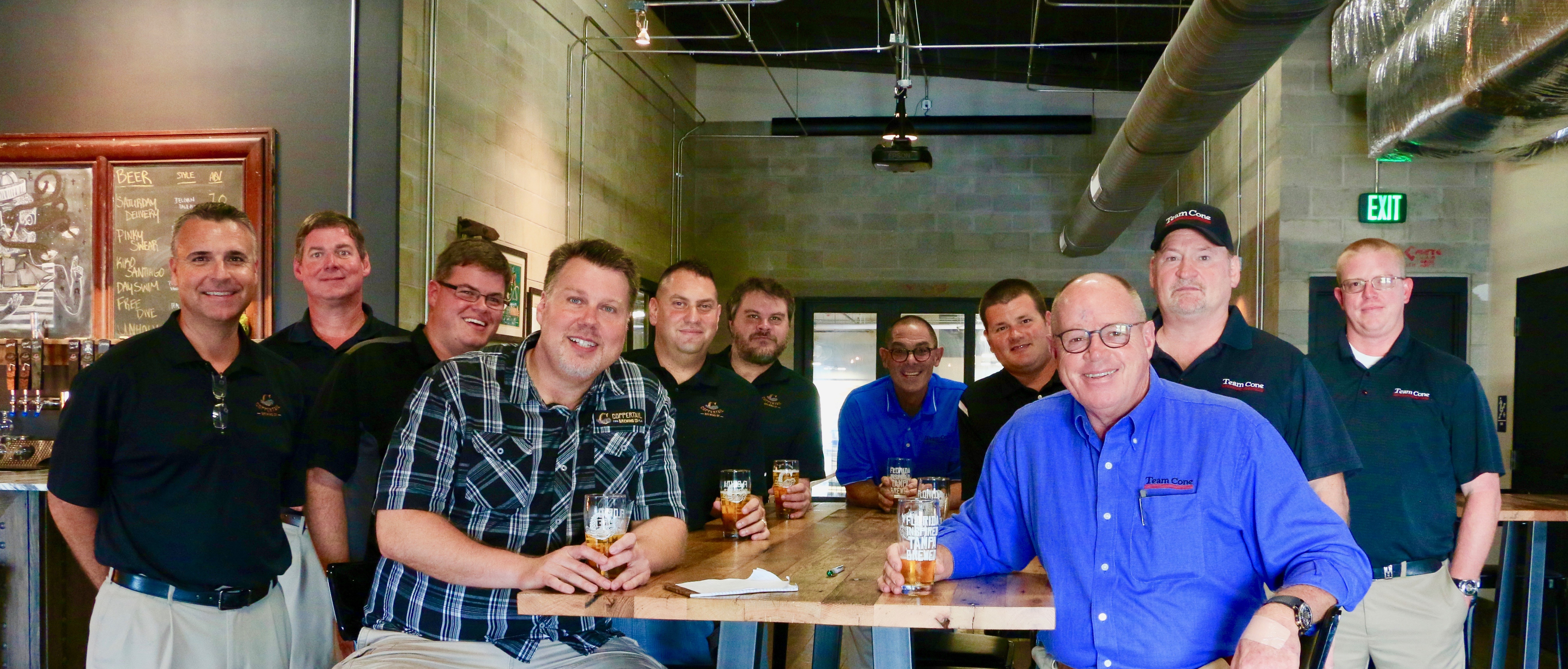 Team Cone and Coppertail Brewing