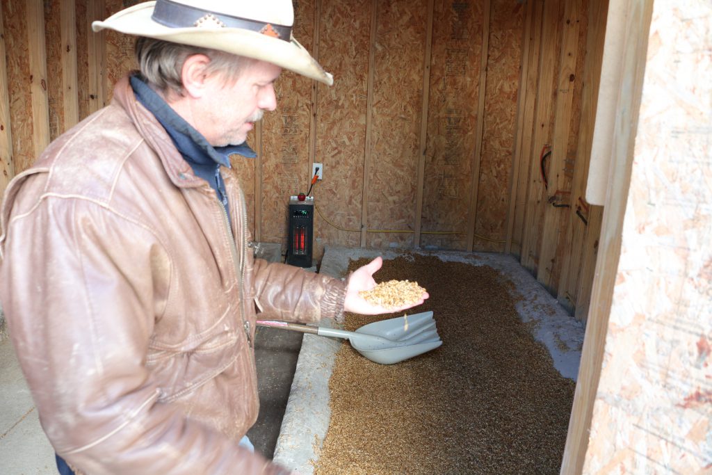 Fish Hawk master distiller Matthew Bagdanovich shows the malting beds
