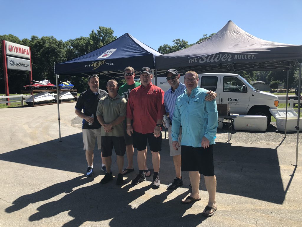 Team Cone Teammates pose during 2019 Spring Rib Fest