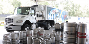 Team Cone truck with kegs