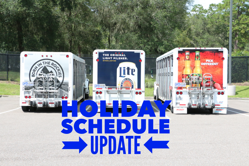 Holiday Schedule UPDATE