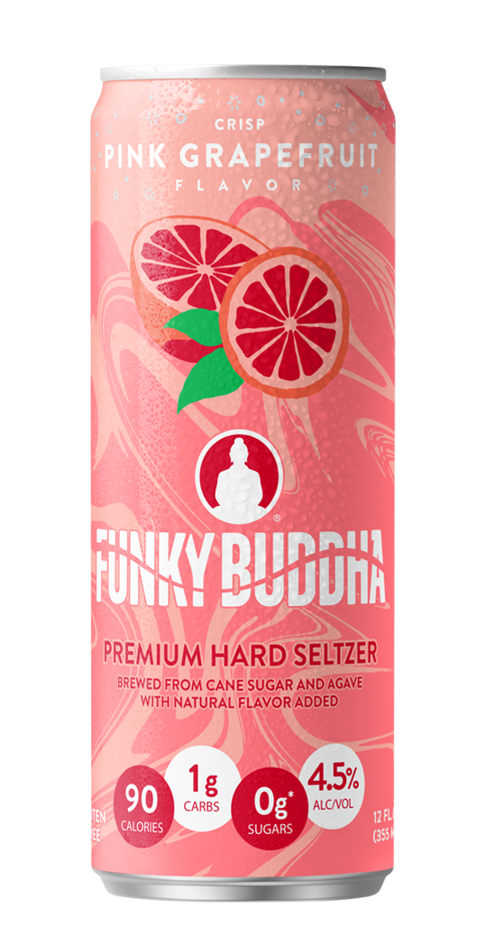 Funky Buddha Premium Seltzer Pink Grapefruit