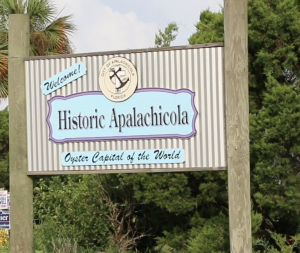 Welcome to Apalachicola sign