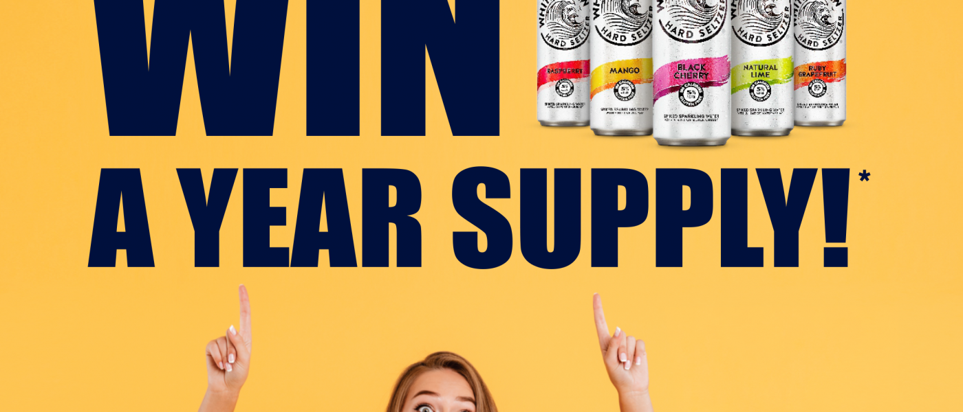 Win a Year of White Claw Hard Seltzer! Sweepstakes Flier