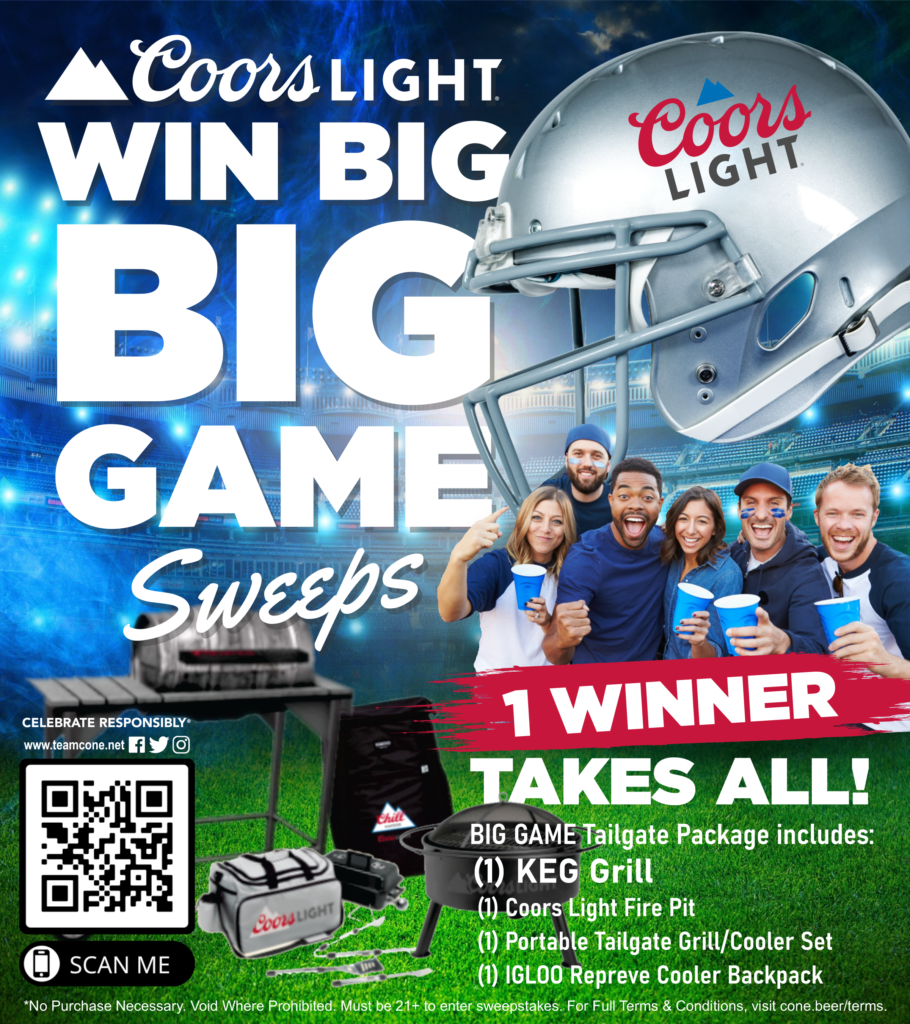 Coors Light Big Game Sweepstakes