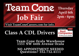 Team Cone Job Fair Ad