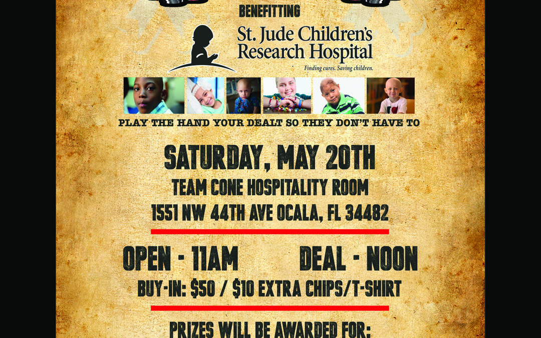 Team Cone Ocala hosts Poker Tournament for St. Jude May 20th