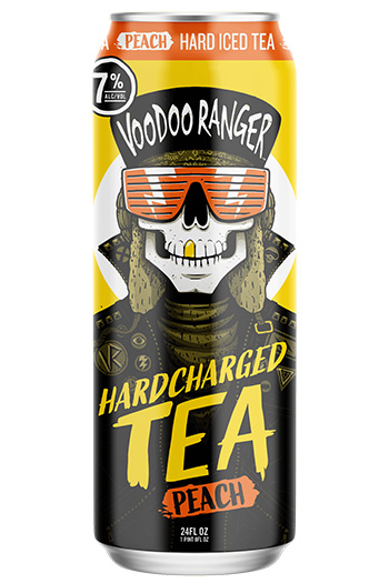 Voodoo Ranger Peach Hardcharged Tea Can