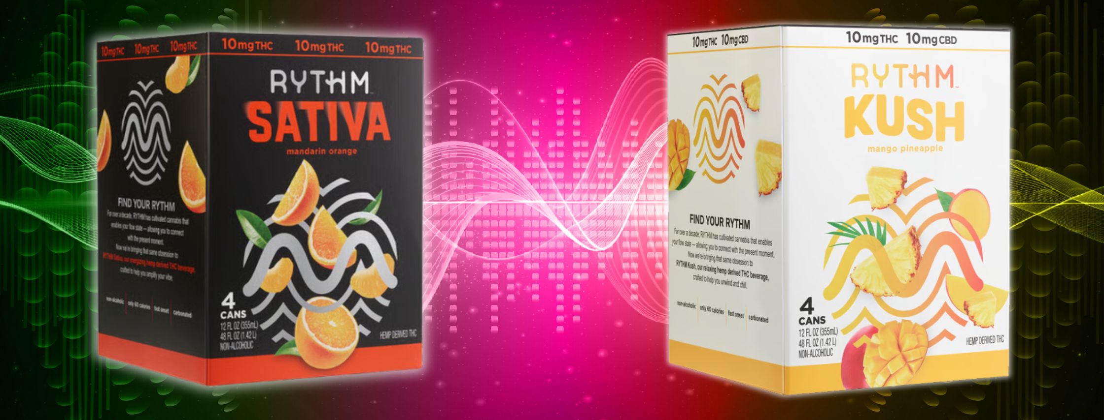 Rythm Sativa and Kush Packages