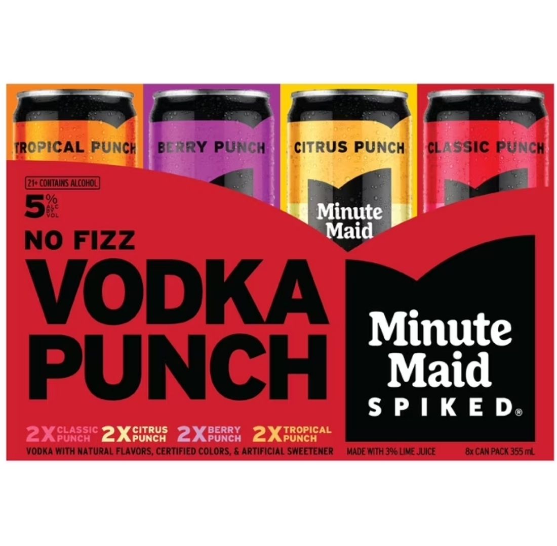 Minute Maid Spiked Vodka Punch Variety