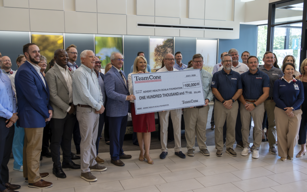Team Cone AdventHealth Donation: Supporting Ocala Families